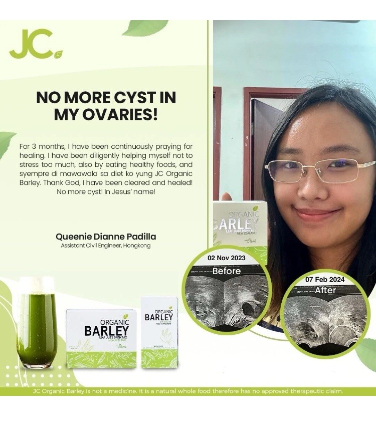 JC PURE Organic BARLEY Capsules from New Zealand NEW in Pkg.
