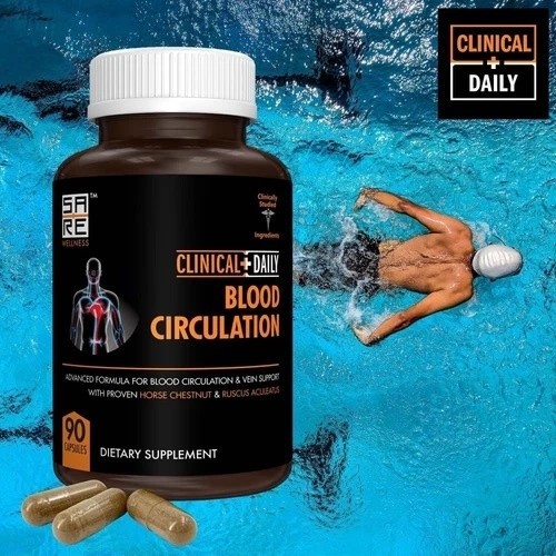 Suplementos para la circulación sanguínea y apoyo para las venas, 90 cápsulas