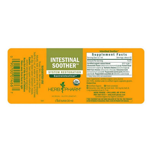 Intestinal Soother 1 oz by Herb Pharm