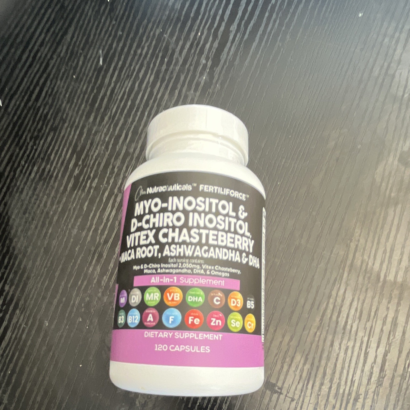 Clean Nutraceuticals FertiliForce Myo-Inositol D-Chiro Vitex 120ct Exp 06/2026