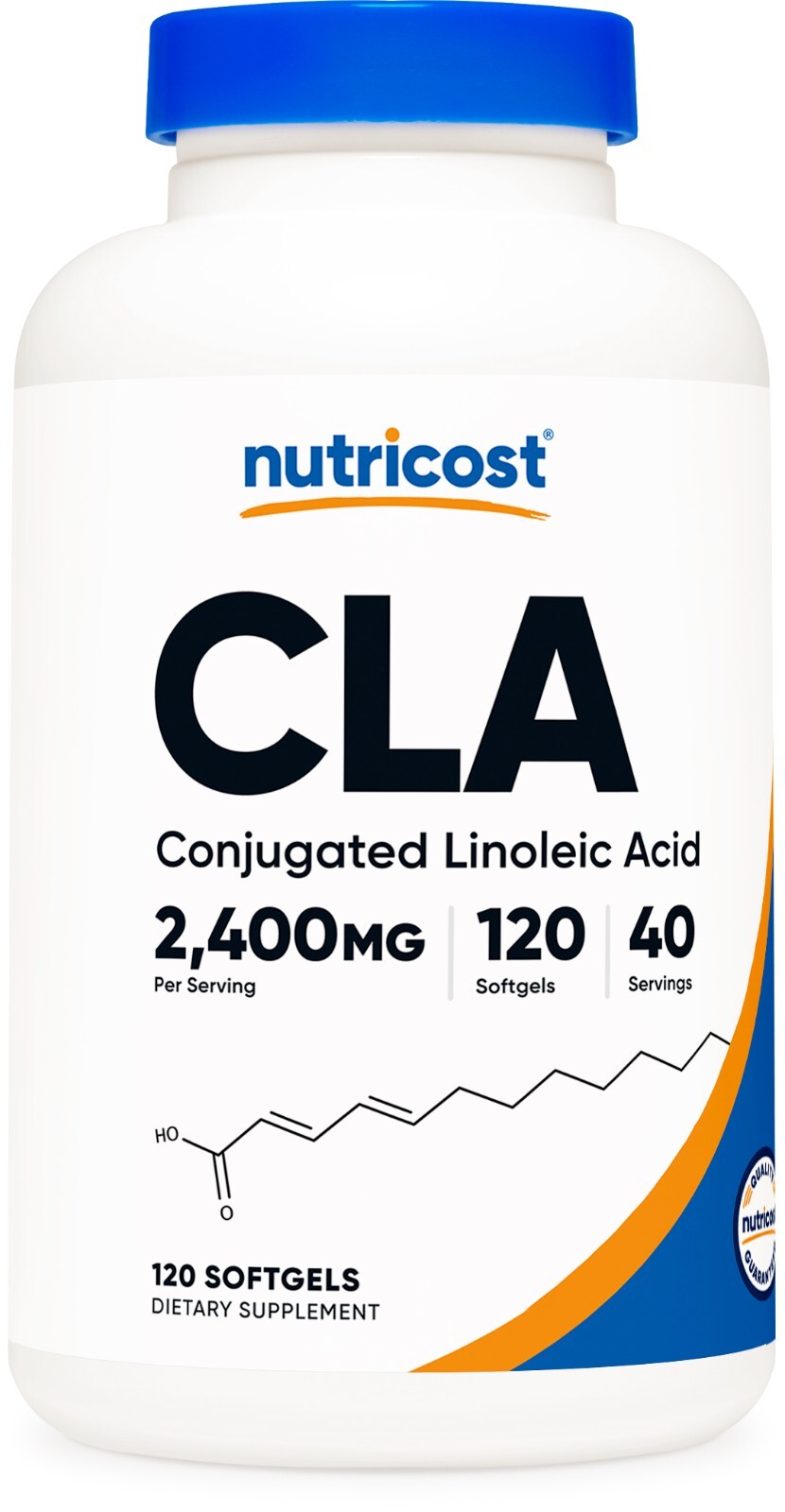 Nutricost CLA (Conjugated Linoleic Acid) 2,400mg, 120 Softgels, 40 Servings