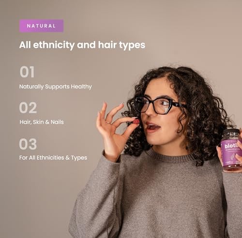 NutraChamps Biotin Gummies 10000mcg for Healthy Hair, Skin & Nails – Vegan