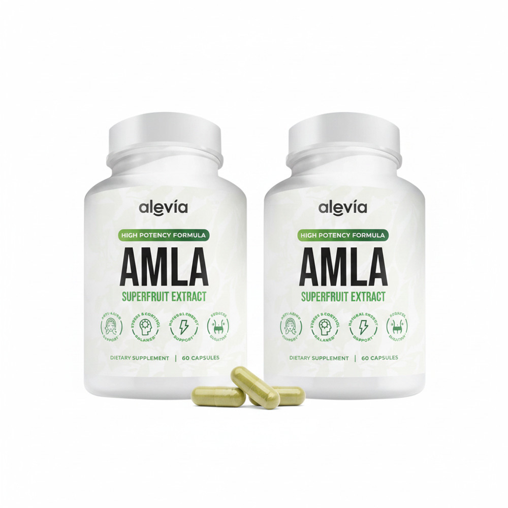 2 Pack Organic Amla Capsules 1000mg Antioxidant Supplement for Men Women