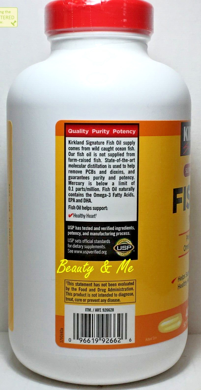 Kirkland Signature Fish Oil 1000mg 400 Softgels