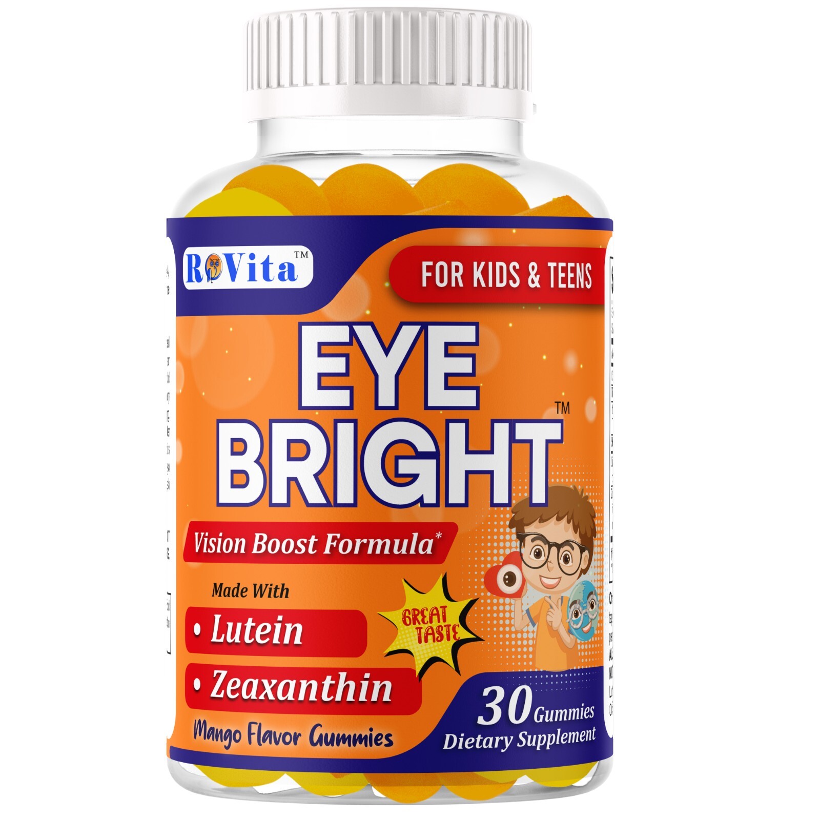 Eye Bright Gummies for Kids & Teens – Vision Support with Lutein & Zeaxanthin