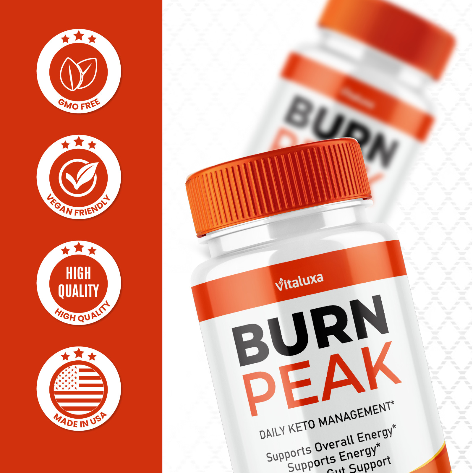 (3 Pack) Burn Peak for Advanced Weight Loss, Fat-Burner Formula (180 Capsules)
