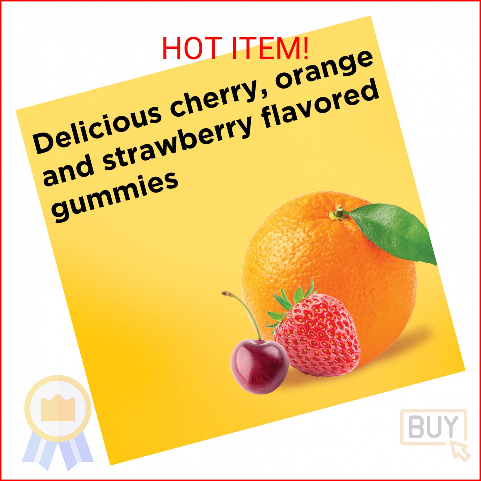 Nature Made Calcium Gummies 500 mg Per Serving with Vitamin D3, Dietary Calcium