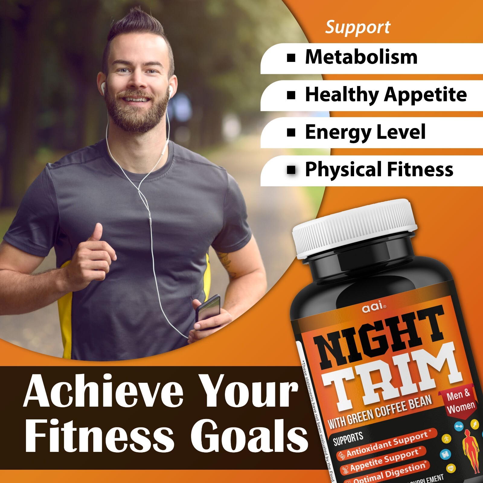 Night Time Fat Burner for Weight Loss Support Appetite Suppressant, Carb Blocker