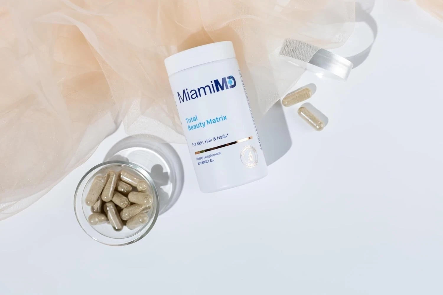 MiamiMD Total Beauty Matrix Collagen Supplements for Women-For Hair, Skin& Nails