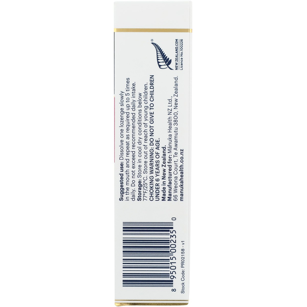 Manuka Health Honey Lozenges Blackcurrant 15 Count Ct 3 Pack