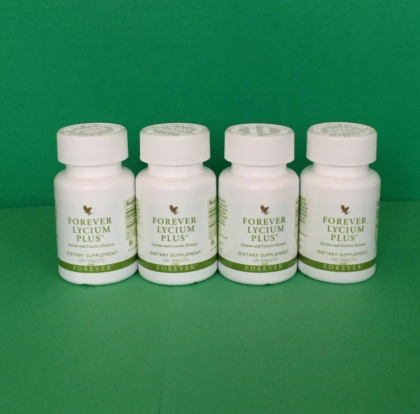 4 bottles Forever Lycium Plus (100 tablets each) Lycium and Licorice
