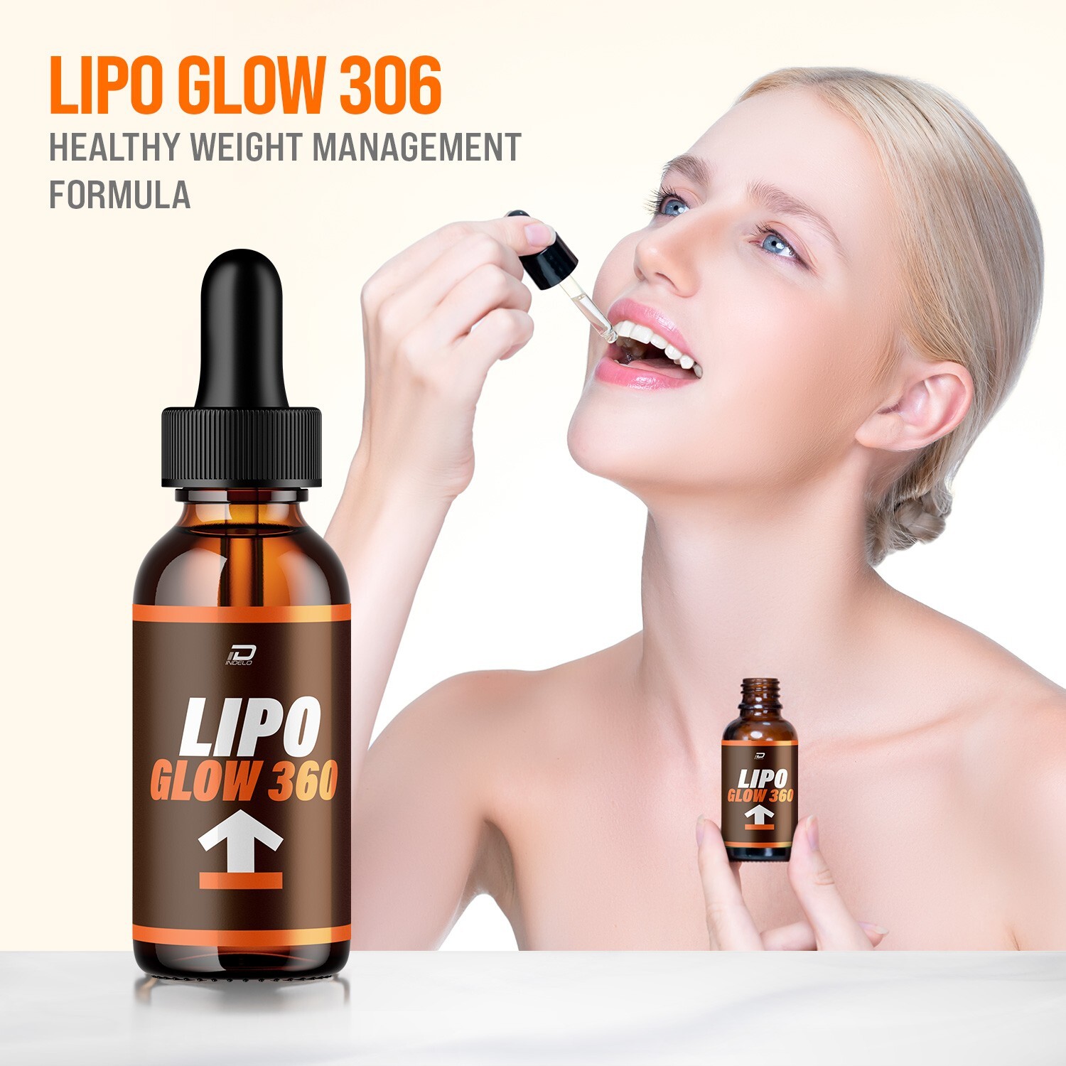 (3 Pack) Lipo Glow 360 Drops Healthy Formula – LipoGlow 360 Liquid All Natural