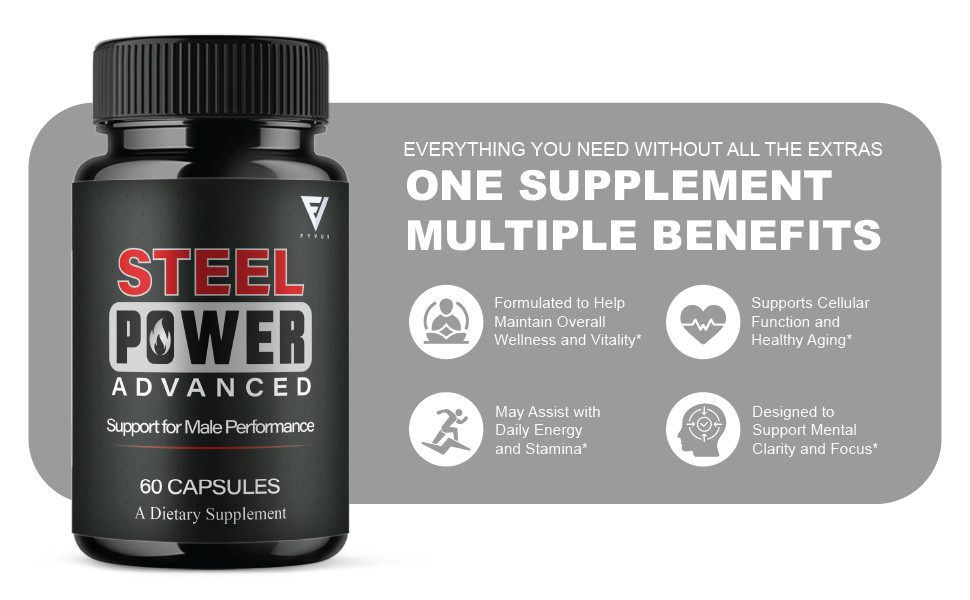 Steel Power Advanced Performance Supplement, Steel Power (60 Capsules)