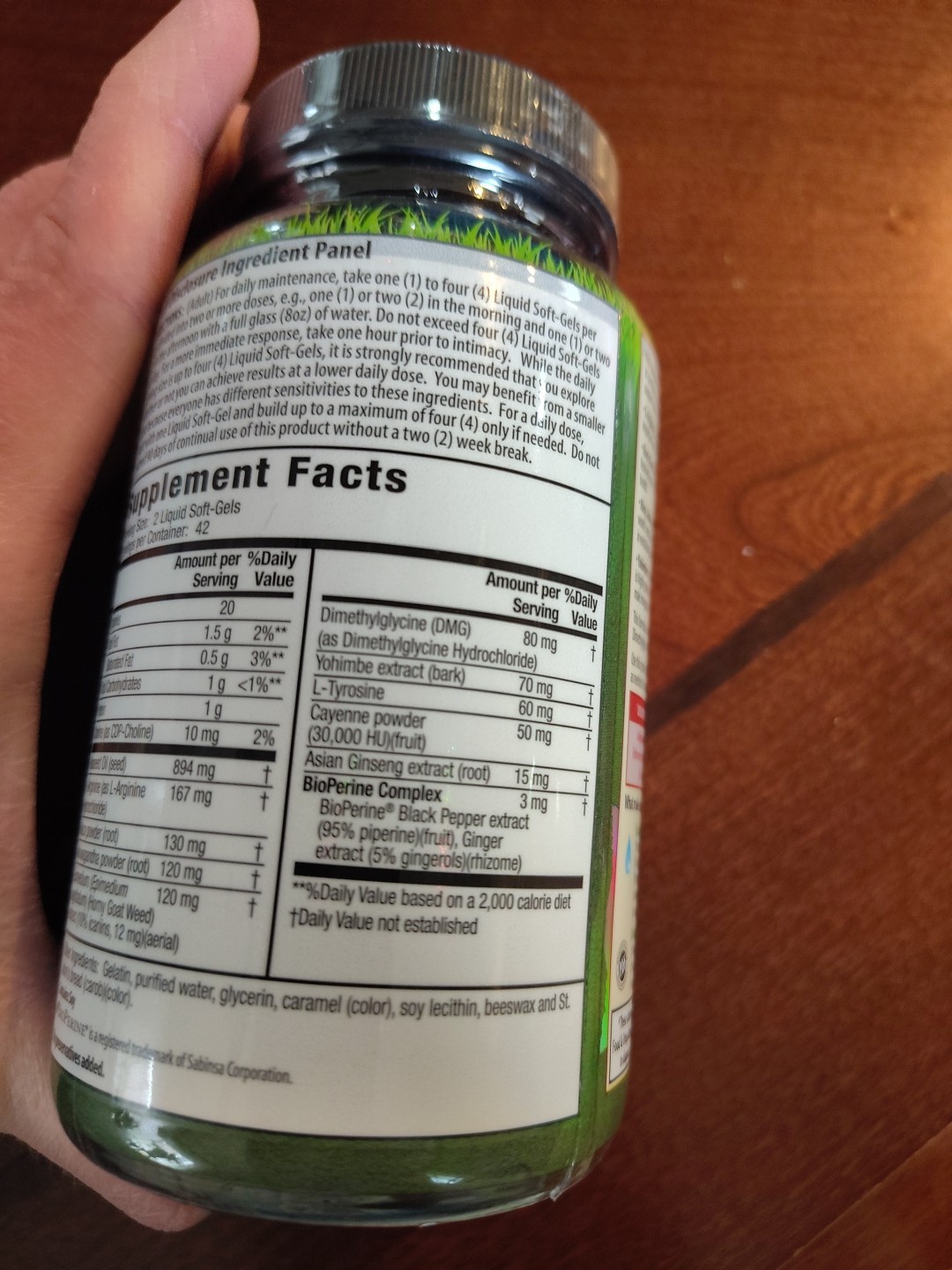 Irwin Naturals L-Arginine + Horny Goat Weed, 84 Liquid Softgels Exp 10/2026