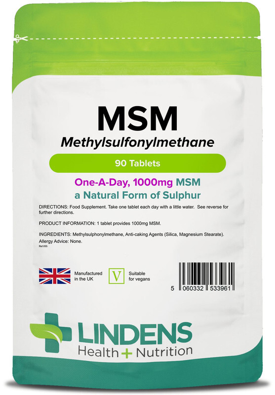 Msm (methylsulfonylmethane) 1000mg 4-PACK 360 Tablets Skin Hair Nails Joints