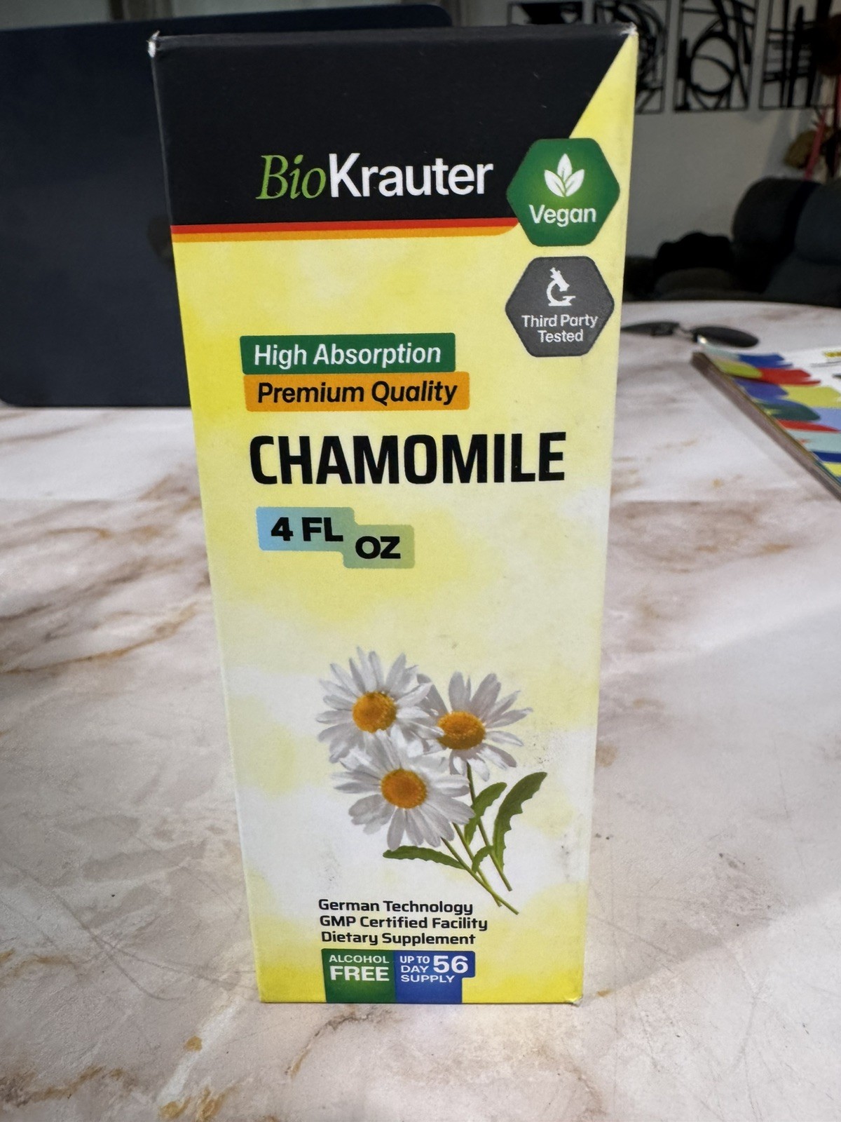 BIO KRAUTER® Chamomile Extract for Sleep Support Natural Calm Liquid Drops