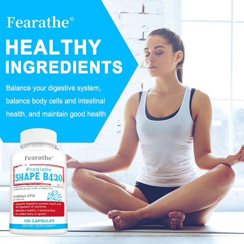 Shape B420 Probiotics, Supports Digestive Health and Metabolic Rate, Vegan