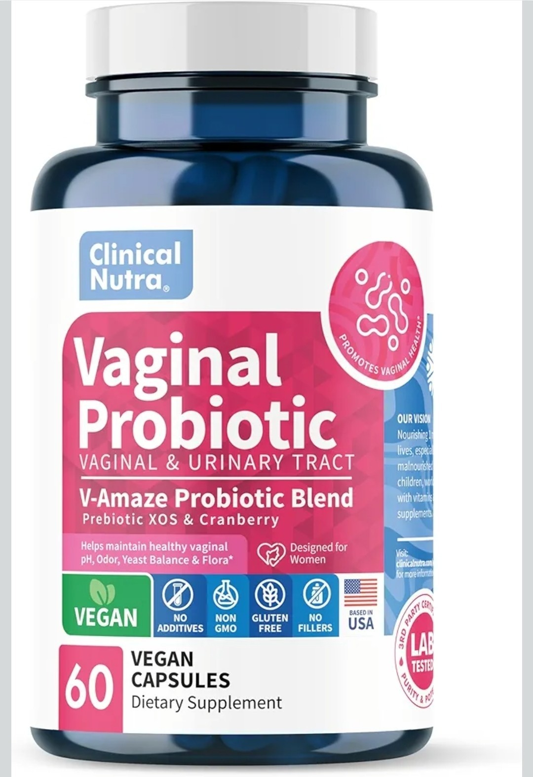 🔥 2 Clinical Nutra Vaginal Probiotics Women pH Balance Vaginal Odor Control