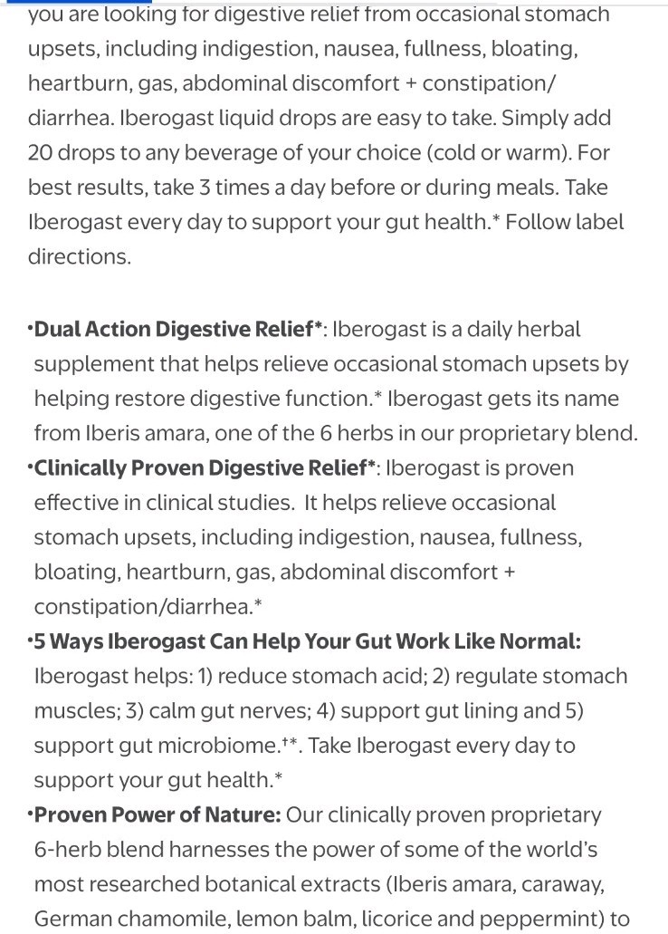 Two Iberogast Liquid Drops for Occasional Upset Stomach, 1.69 oz EA, Exp 08/2026