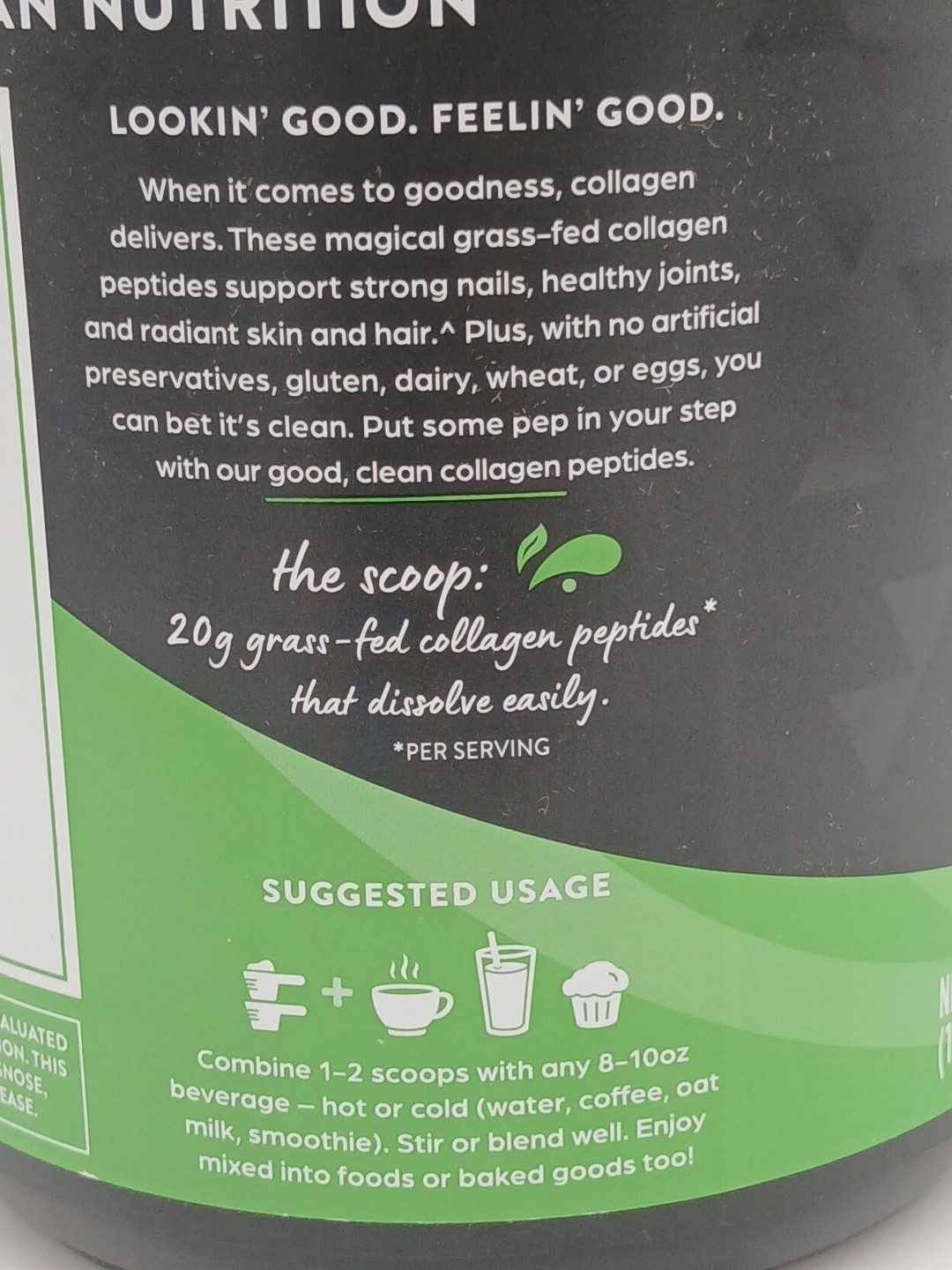 Orgain Collagen Peptides – Grass Fed – Unflavored – 1Lb