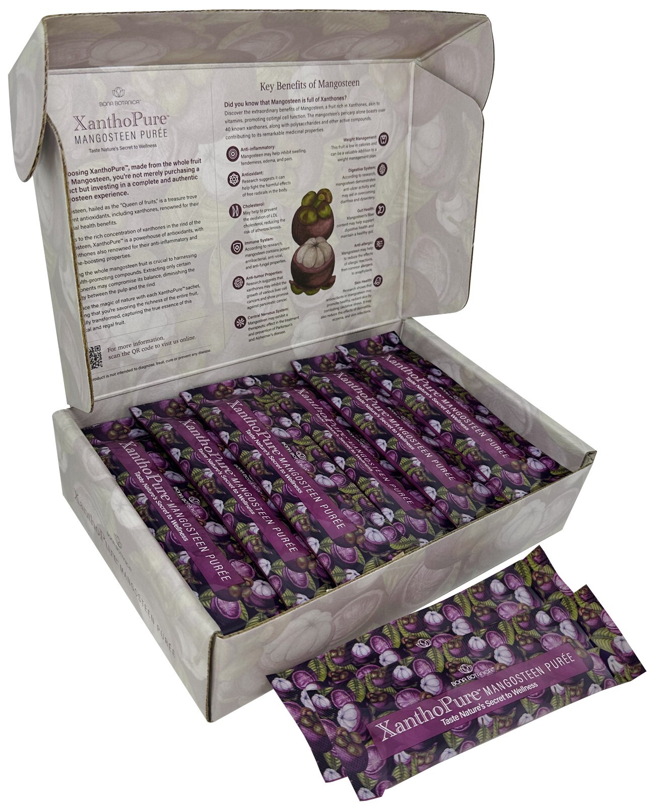 Bona Botanica XanthoPure Mangosteen Puree Jelly 30 satchets 26 oz / 750 g