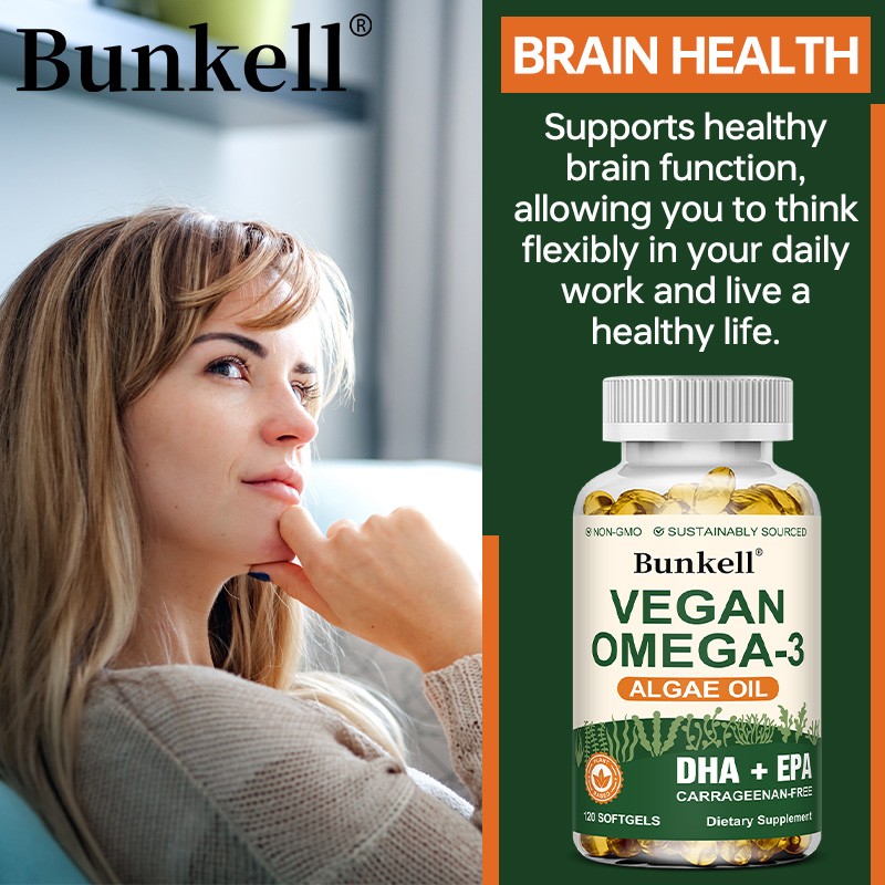 Omega 3 Algae Oil Supplement Improve Heart Brain Eye Immune Health 30-120 Pills