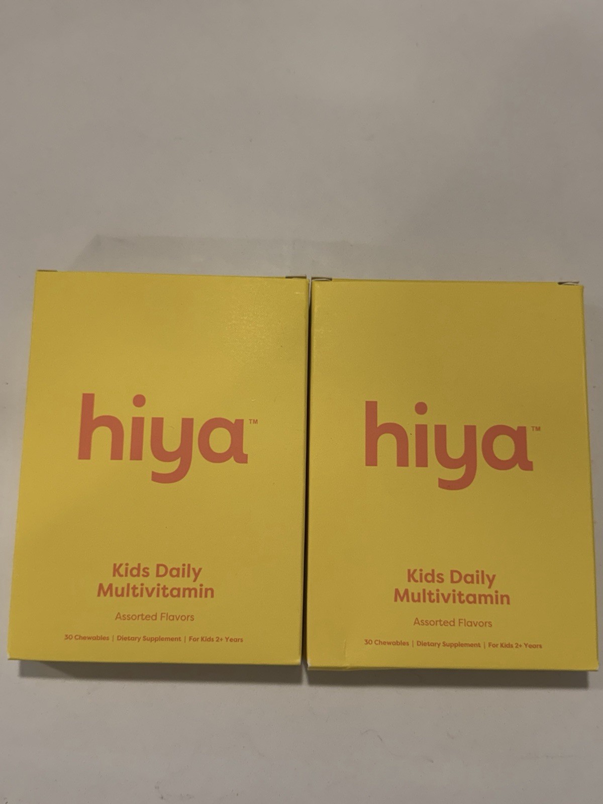 2 Hiya Kids Daily Multivitamin Assorted Flavors 30 Chewable Supplements
