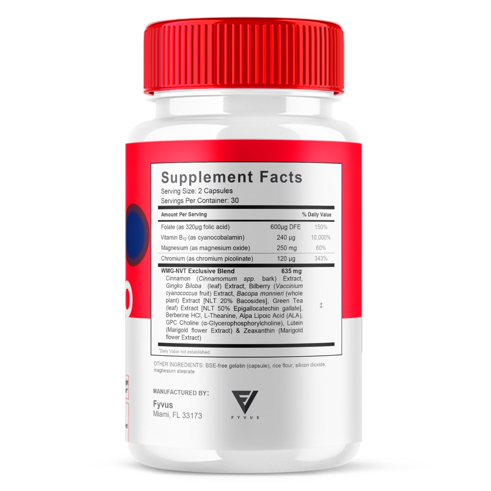 (5 Pack) Glucobio Advanced Health & Wellness Blood Support Pills (300 Capsules)