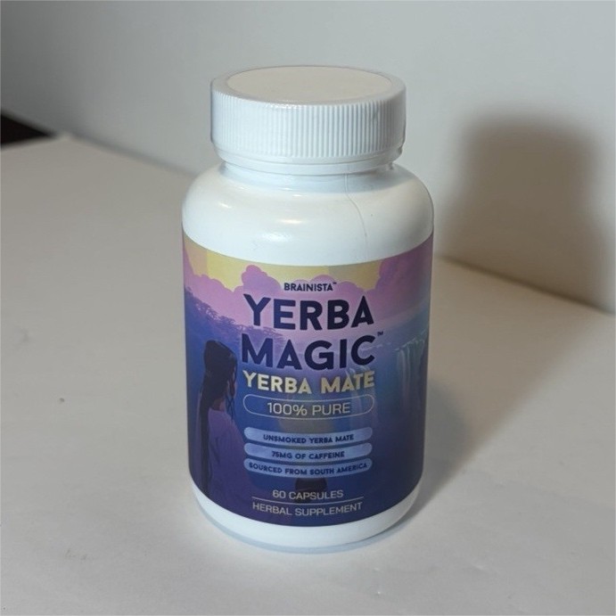 Brainista Yerba Magic Energy Support Yerba Mate Leaf Extract 60 Capsules