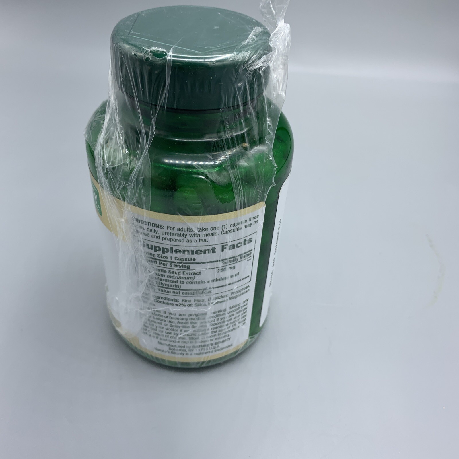 Nature’s Bounty Milk Thistle Capsules 250 Mg 200 Ct EXP 03/2028