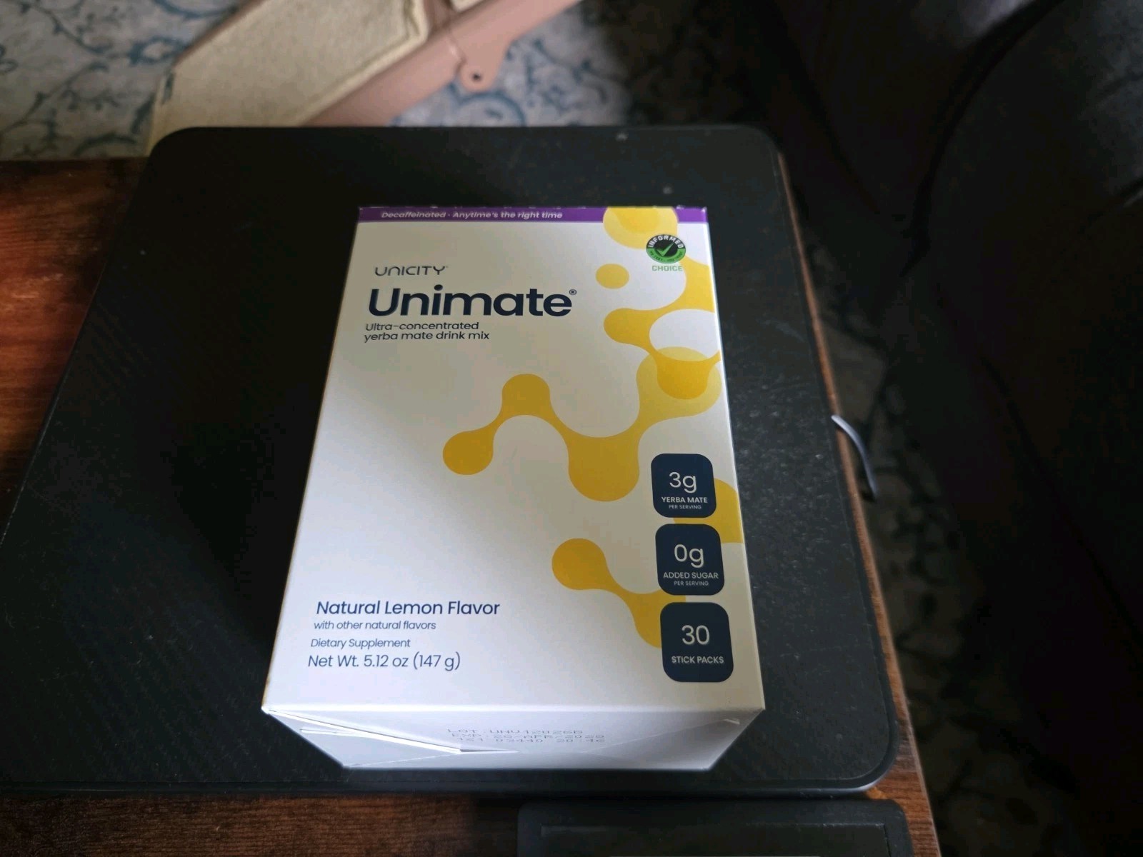 NIB & SEALED – UNICITY Unimate Natural Lemon Flavor (30) Stick Packs 04/28/2028