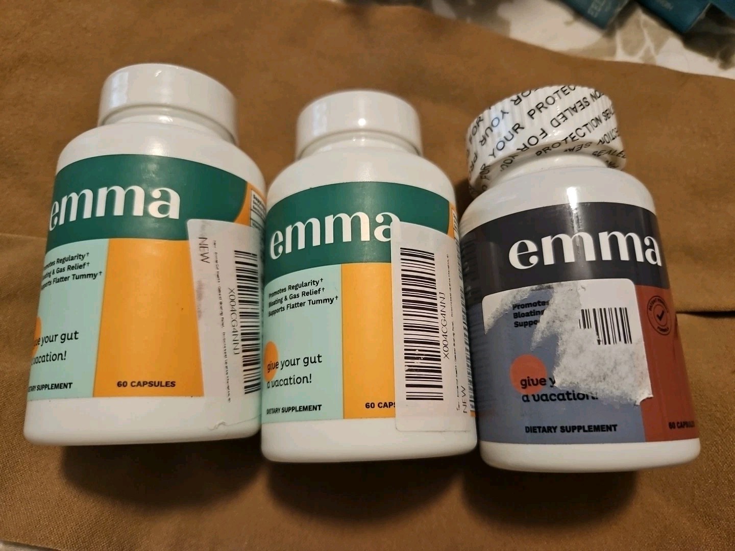 3X Emma Gut Relief Supplement 60ct (180) See Dates