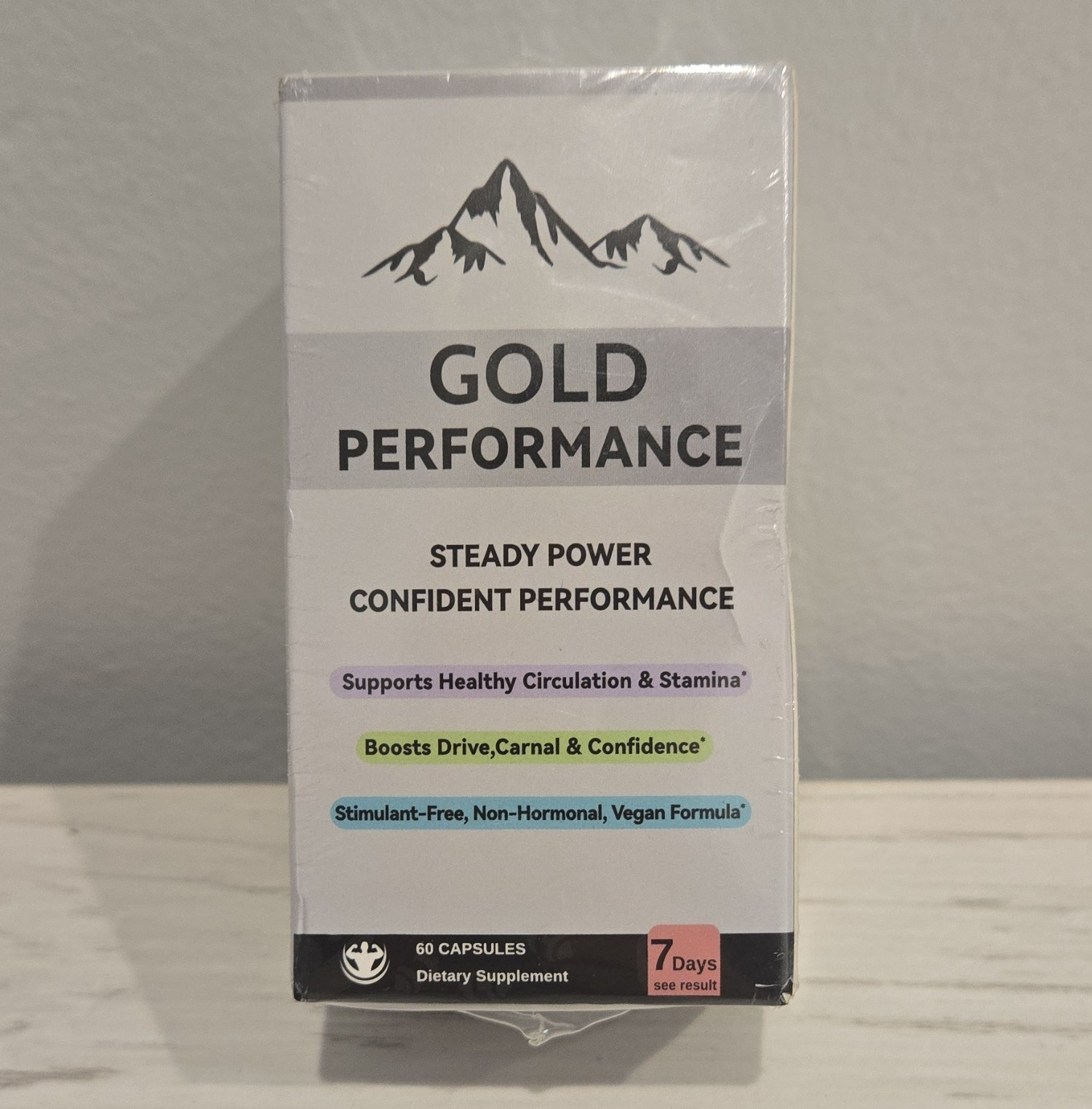 Gold Performance Steady Power Supplement 60 Capsules Exp 11/2027 NEW SEALED