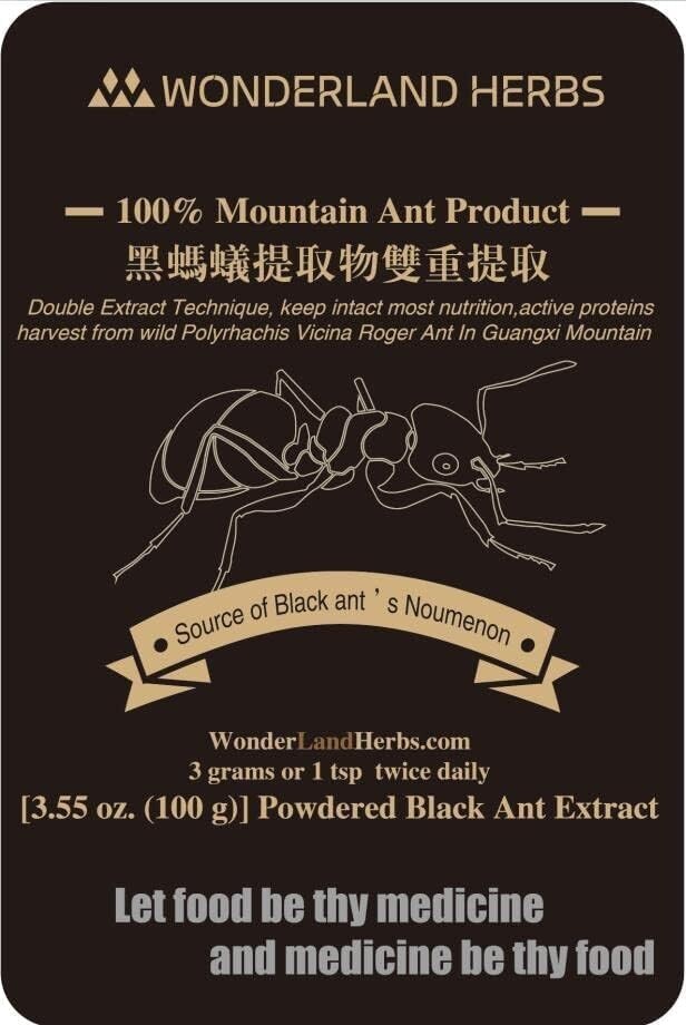 Mountain POLYRACHIS ANT/Polyrhachis vicina Roger Double Extract Powder, 100 Gram