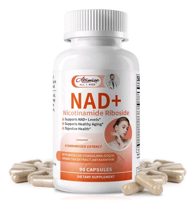 Alliwise Nicotinamide Riboside Liposomal 500mg Dietary Supplement 90 Cap