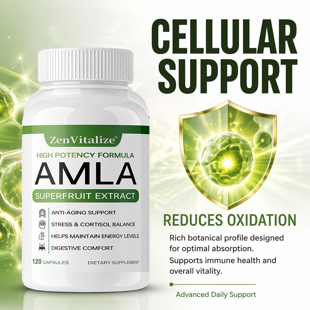 Amla Caps 1000mg,Antioxidant for Anti-Aging,Stress,Energy & Digestive,30~120Caps