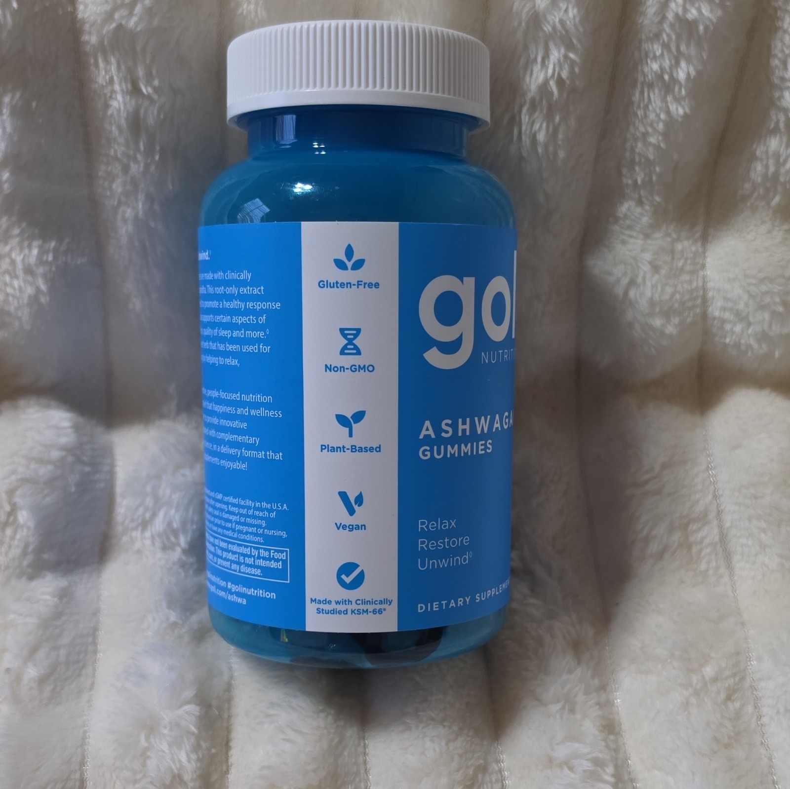 Goli Ashwagandha Gummies 60 Count 300mg Stress & Sleep Support Vegan