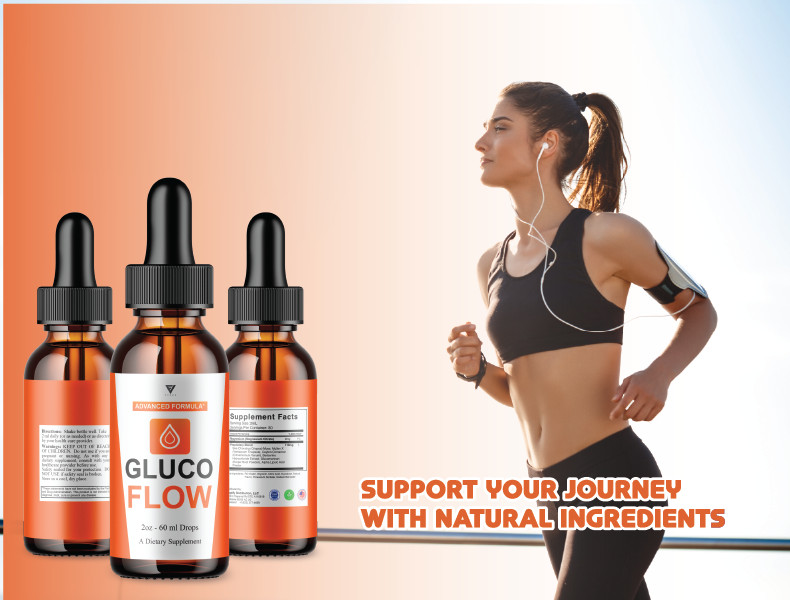 (5 Pack) Gluco Flow Drops, GlucoFlow Blood Support Max Strength Formula (10oz)