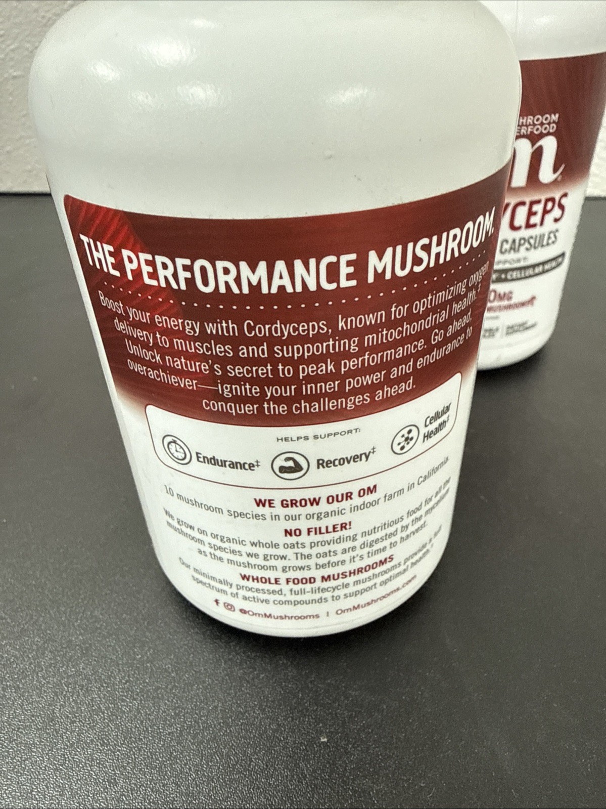Lot of 3 Om Mushrooms Cordyceps Capsules, 2000mg per Serving, 195ct EXPIRE 02/27