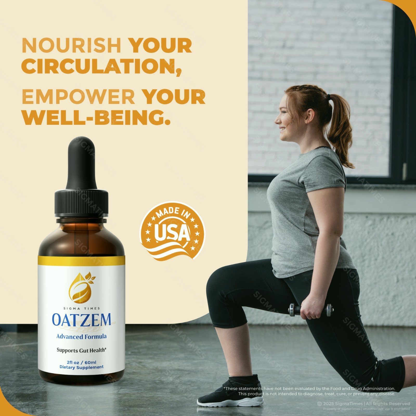 Oatzem Drops, Advanced Liquid Supplement for Weight Loss & Metabolism (30 serv)