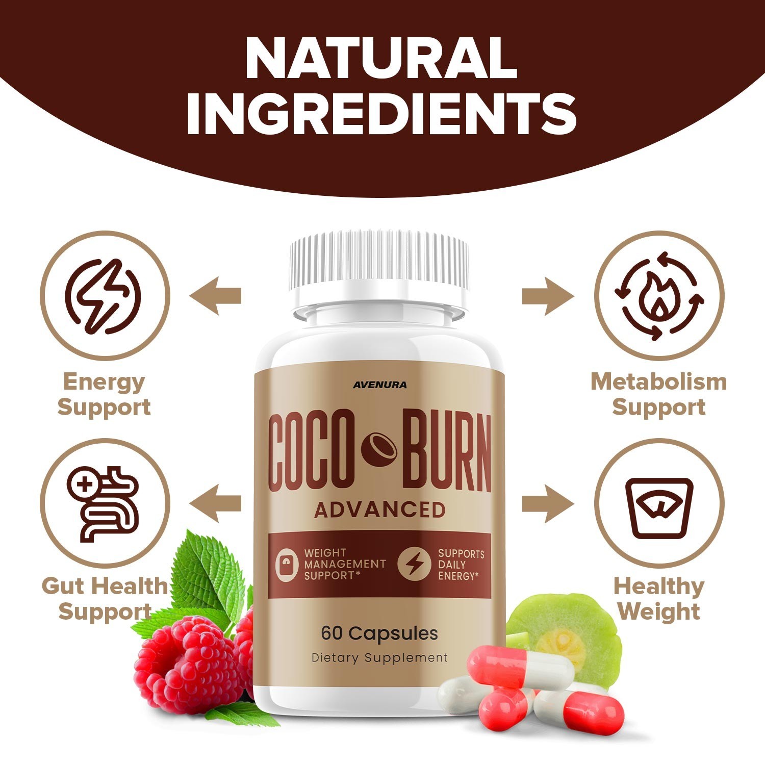 (1 Pack) Coco Burn – Cocoburn Advanced Capsule Supplement Pills Daily Health