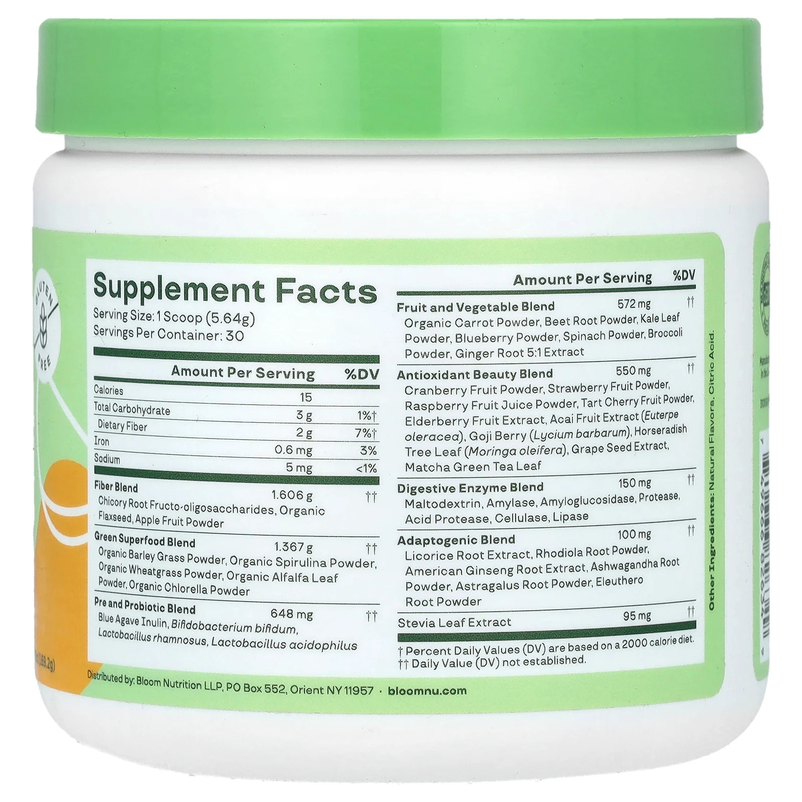 2 X Bloom, Greens & Superfoods, Mango, 5.97 oz (169.2 g)