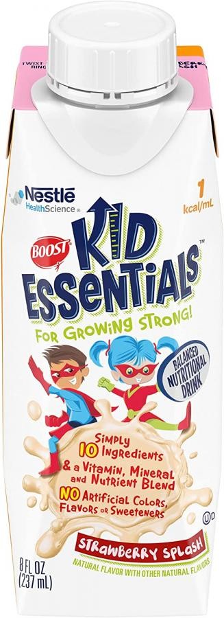 Boost Kid Essentials 1 Strawberry Splash Ages 1-13 Year 240 Cals 8oz Carton 24