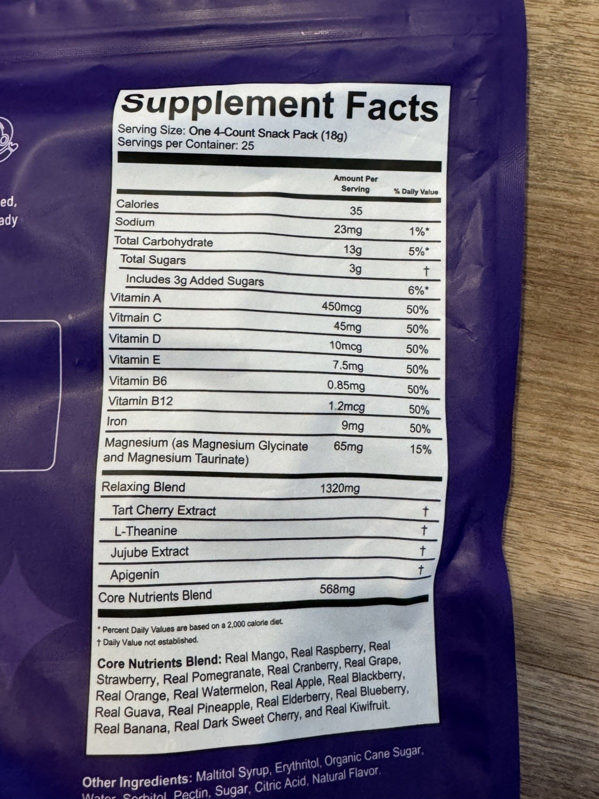 moonbrew Sleep Support Melatonin-Free Magnesium Gummies Strawberry 25 Pack