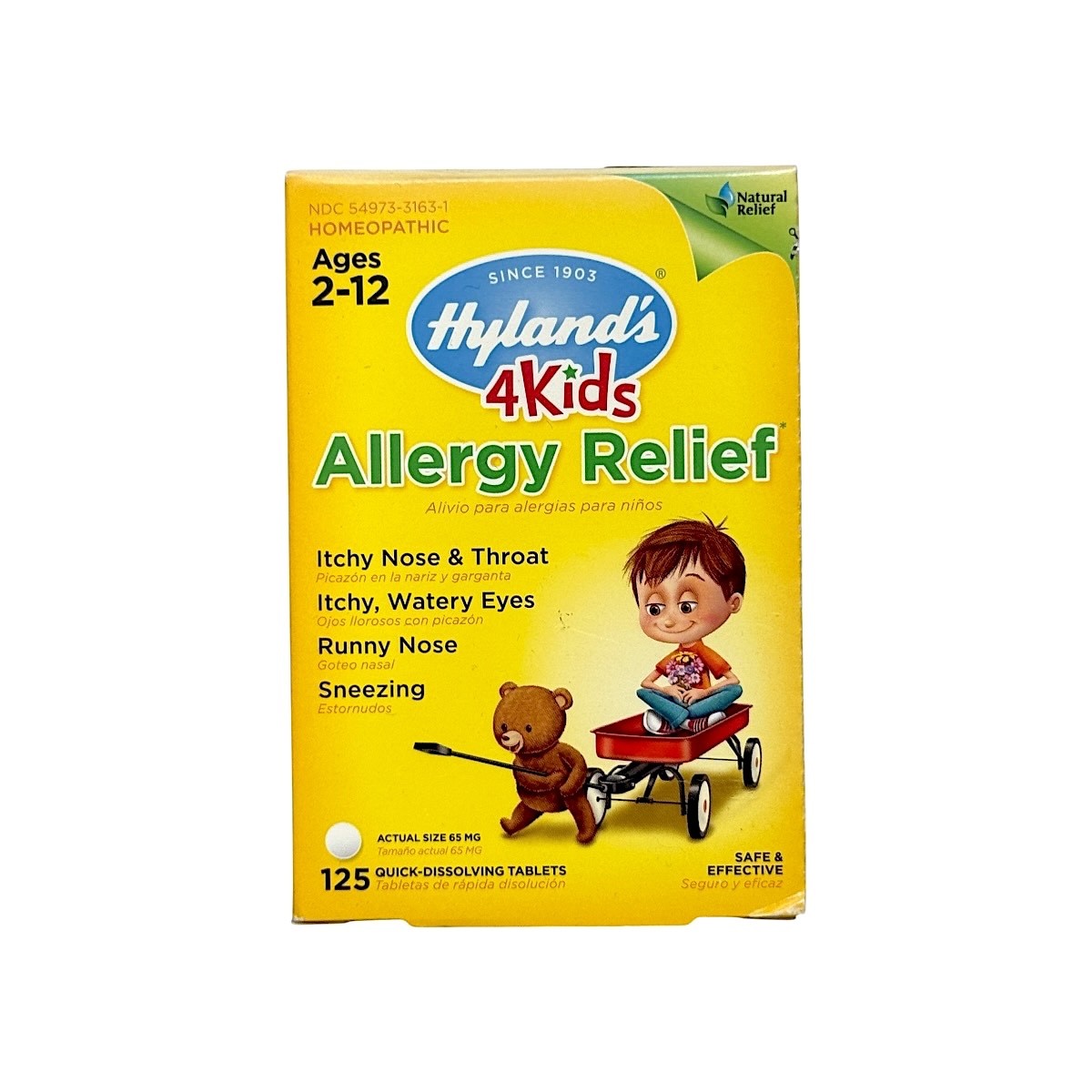 Hyland’s 4 Kids Allergy Relief for Kids 125 Quick-Dissolving Tablets New Sealed