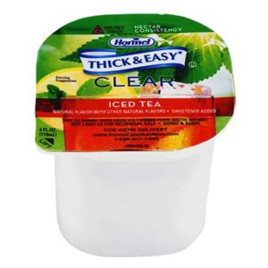 Hormel Thick/Easy Thickened Iced Tea Nectar Consist Lemon Iced Tea 4oz Cup 24