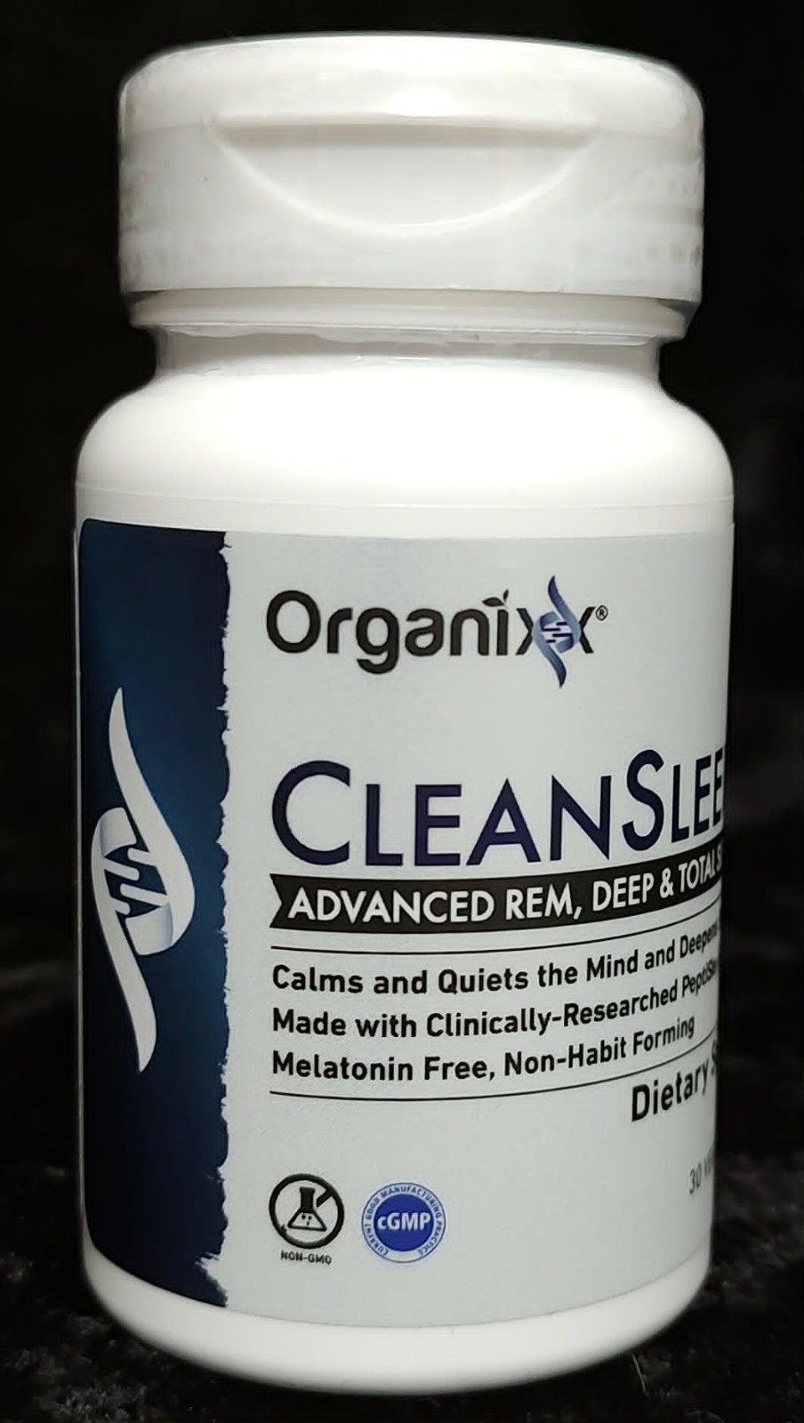 Organixx Clean Sleep 3D Melatonin Free, Sleep Supplement, L Theanine GABA