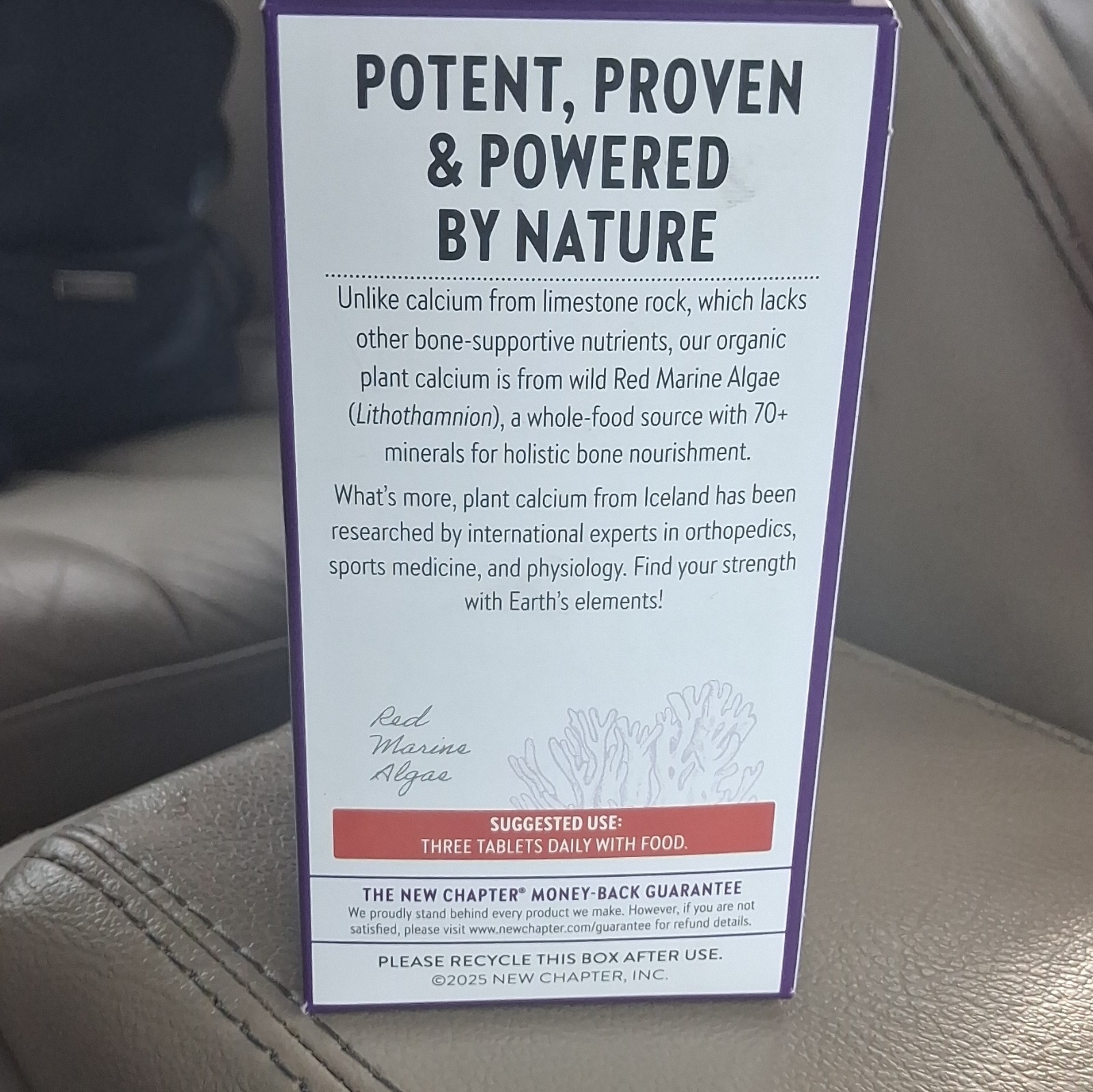 New Chapter Plant Calcium Supplement Bone & Teeth Support Tablets 180 Ct