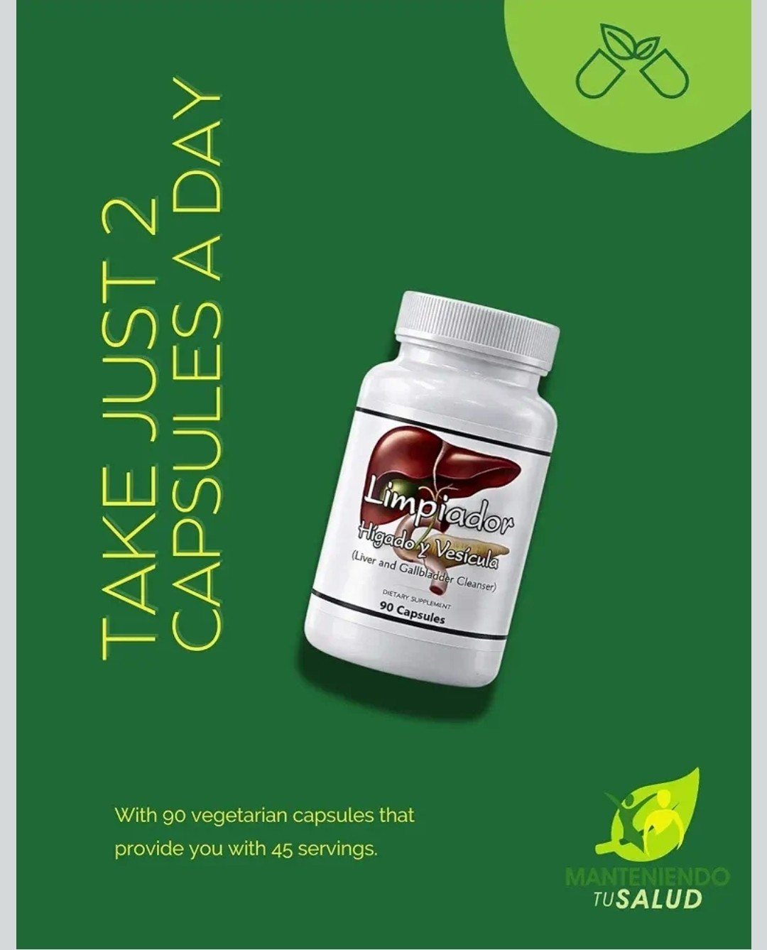 Manteniendo Tu Salud Limpiador Hígado & Vesícula, 90 Capsules