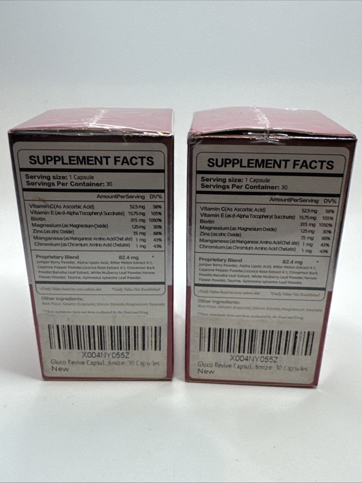 2x- Gluco Revive Blood Support GlucoRevive Glycogen Support 30 caps (60) Exp 527